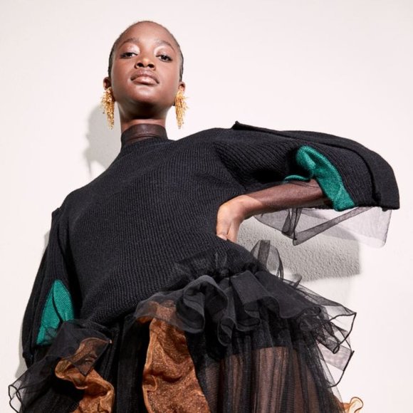 Toga Archives x H&M szL Balloon-Sleeved HOT COLLAB Sweater LIMITED Sweatshirt - Picture 4 of 6